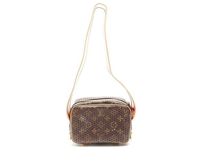 Borsa a Spalla Mini Trocadero Perforata Monogramma Louis Vuitton Marrone - vista 3