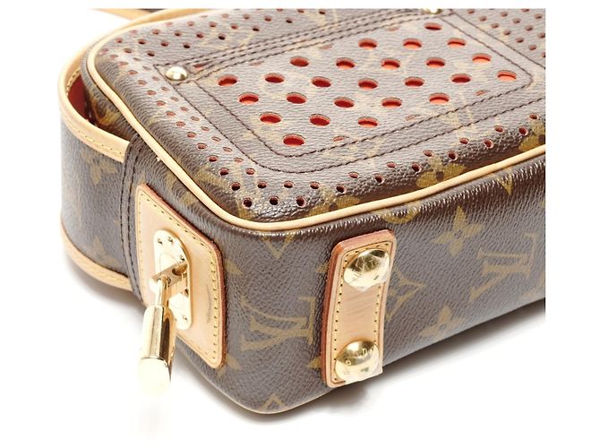 Borsa a Spalla Mini Trocadero Perforata Monogramma Louis Vuitton Marrone - vista 6
