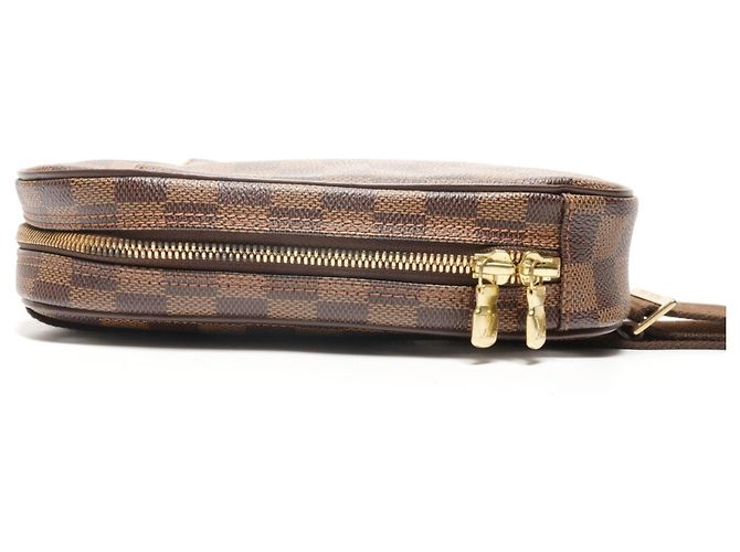 Borsa a Spalla Pochette Ganju Damier Louis Vuitton 2005 Marrone Damier ebene - vista 3