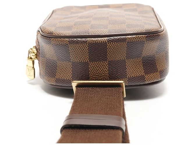 Borsa a Spalla Pochette Ganju Damier Louis Vuitton 2005 Marrone Damier ebene - vista 7