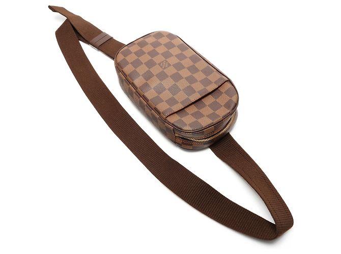 Borsa a Spalla Pochette Ganju Damier Louis Vuitton 2005 Marrone Damier ebene - vista 8