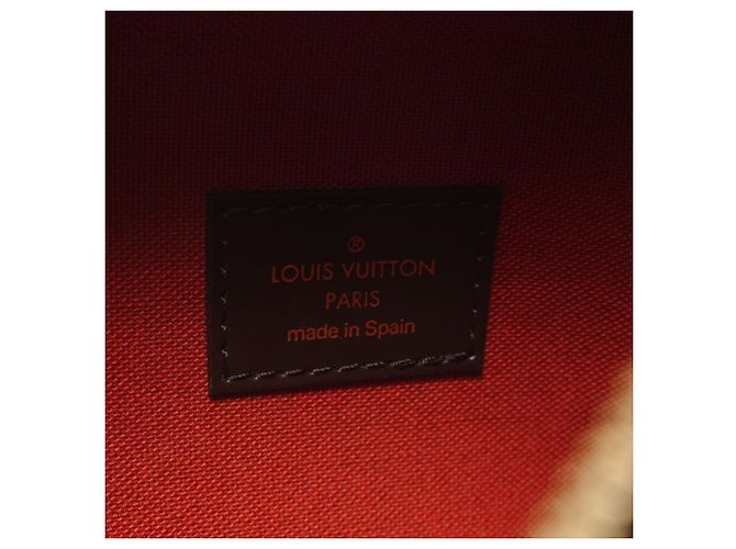 Borsa a Spalla Pochette Ganju Damier Louis Vuitton 2005 Marrone Damier ebene - vista 9