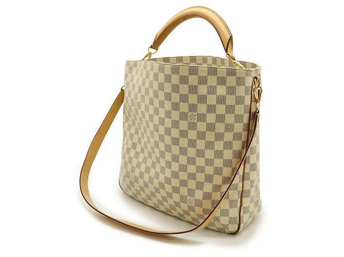 Borsa a Spalla 2 in 1 Sophie Damier Azur di Louis Vuitton Crudo - vista 2
