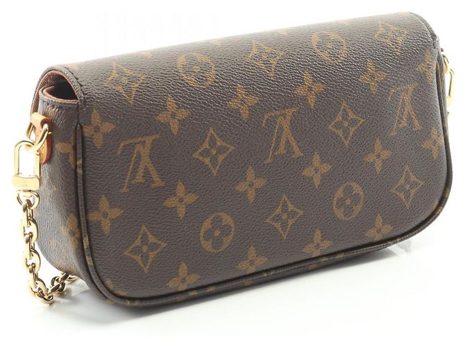 Borsa Louis Vuitton Ivy League Wallet on Chain Marrone Monogramma - vista 2