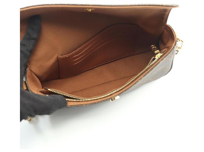 Borsa Louis Vuitton Ivy League Wallet on Chain Marrone Monogramma - vista 3