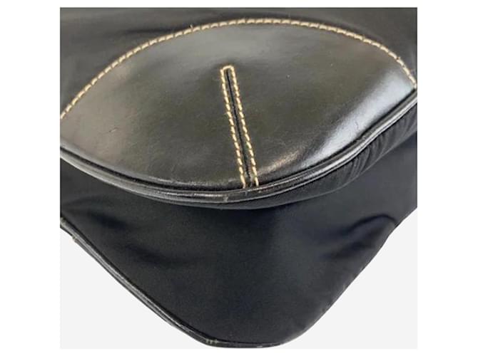 Prada Borsa a tracolla in nylon nero - vista 5
