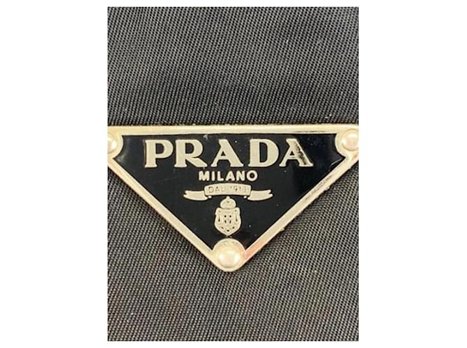Prada Borsa a tracolla in nylon nero - vista 9