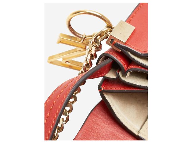 Chloé Borsa a spalla Faye rossa Rosso - vista 10