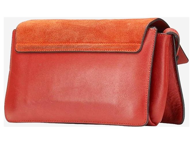 Chloé Borsa a spalla Faye rossa Rosso - vista 3
