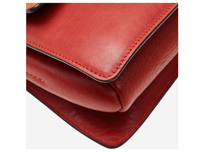 Chloé Borsa a spalla Faye rossa Rosso - vista 5