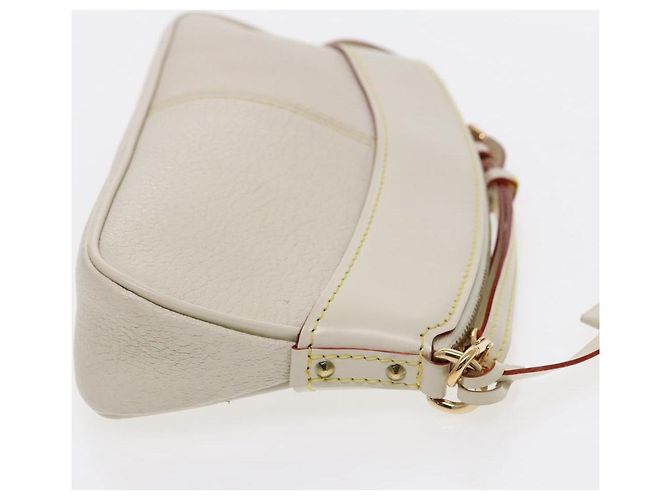 Clutch Lockit in pelle Suhali Louis Vuitton Bianco - vista 3