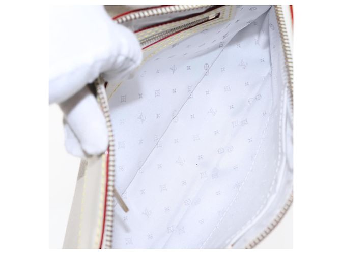 Clutch Lockit in pelle Suhali Louis Vuitton Bianco - vista 5