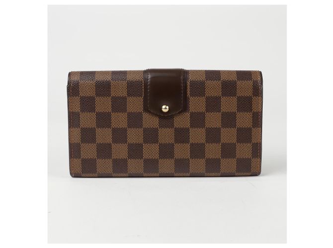 Louis Vuitton Cartera Larga Damier Sistina Castaño - vista 3