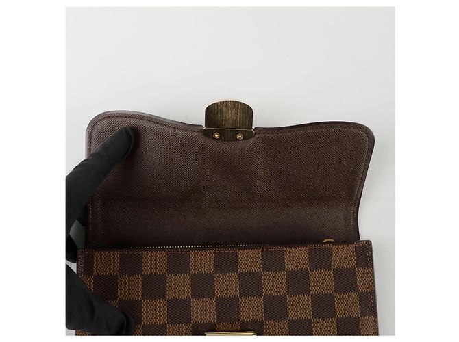 Louis Vuitton Cartera Larga Damier Sistina Castaño - vista 7