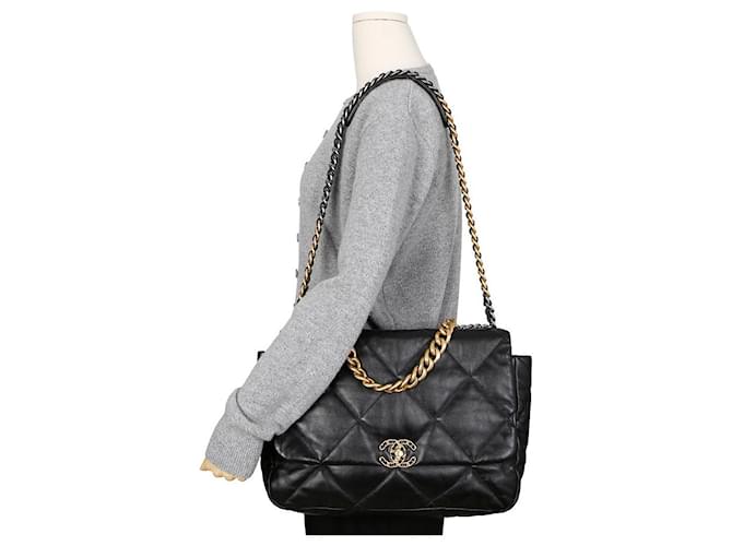 Chanel Maxi borsa a tracolla Nero - vista 9