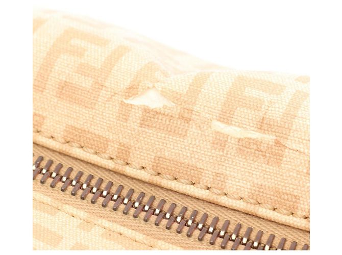 Borsa a Spalla Fendi Zucchino Beige - vista 7