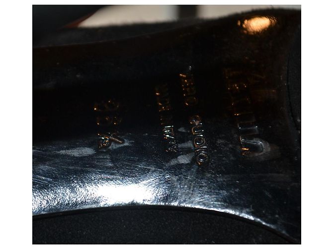 Botines Le Silla de piel de ciervo con pedrería negro - vista 6