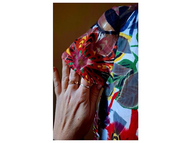 Max & Co Bunt bedrucktes kurzes Kleid mit Blumenmuster Mehrfarben - Ansicht 16