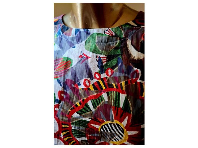 Max & Co Bunt bedrucktes kurzes Kleid mit Blumenmuster Mehrfarben - Ansicht 17