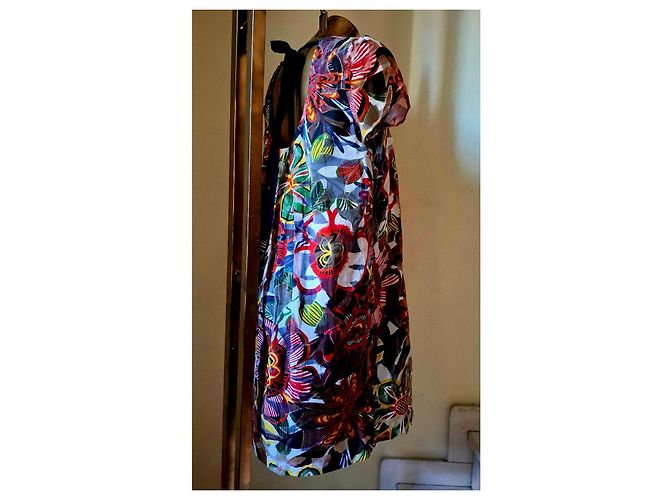 Max & Co Bunt bedrucktes kurzes Kleid mit Blumenmuster Mehrfarben - Ansicht 18