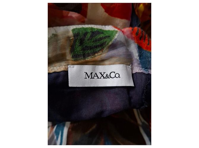 Max & Co Bunt bedrucktes kurzes Kleid mit Blumenmuster Mehrfarben - Ansicht 3