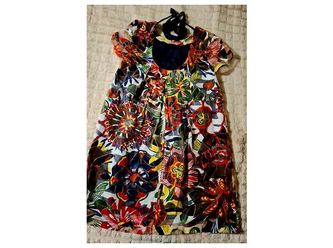 Max & Co Bunt bedrucktes kurzes Kleid mit Blumenmuster Mehrfarben - Ansicht 8