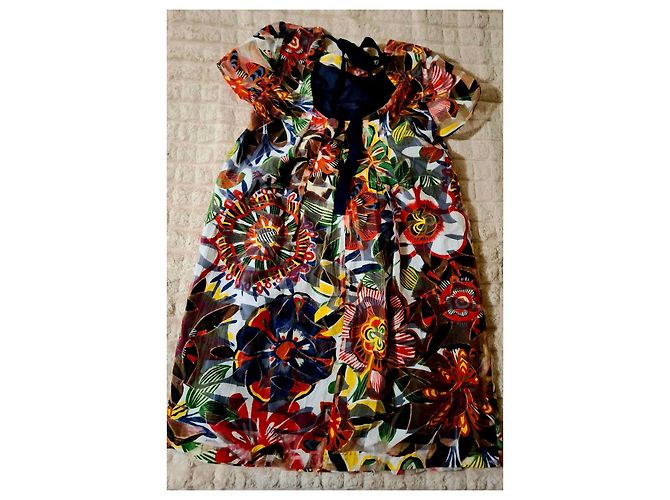 Max & Co Bunt bedrucktes kurzes Kleid mit Blumenmuster Mehrfarben - Ansicht 9