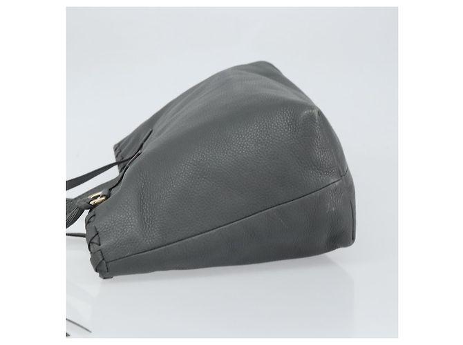 Bamboo Bolsa de couro com tassel de bambu Gucci - Grande Marrom - vista 4