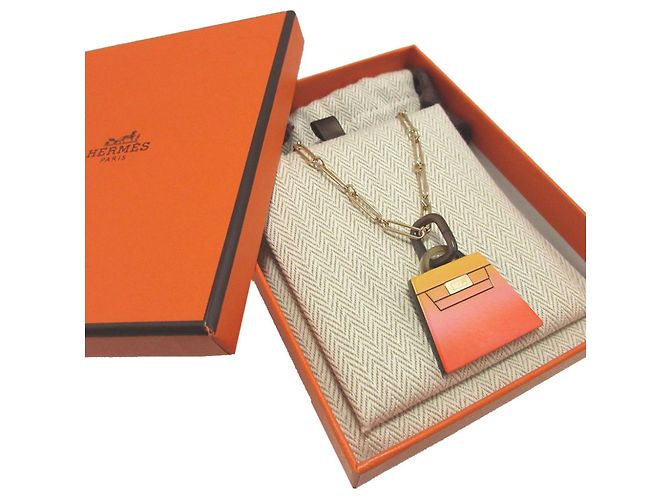 Collana Hermès Amulet Fusion Kelly GM Multicolore D'oro - vista 2