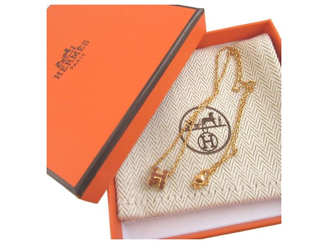 Colar Mini Metal Ouro Pop Ash da Hermès Dourado - vista 2
