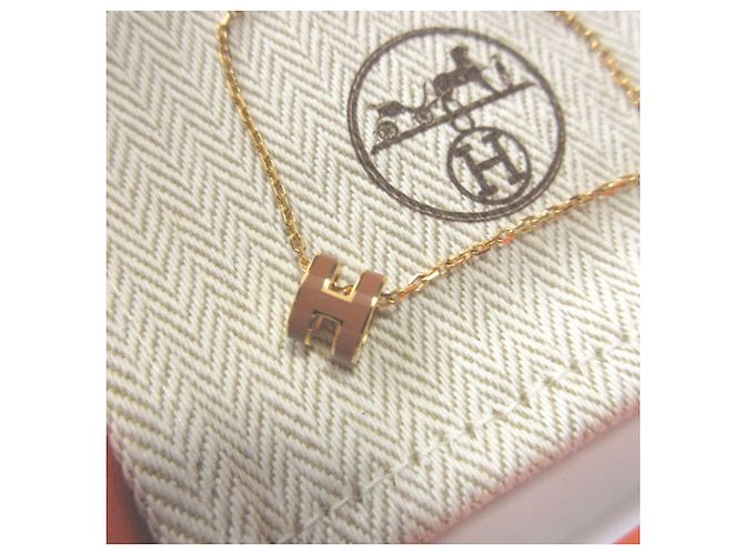 Colar Mini Metal Ouro Pop Ash da Hermès Dourado - vista 3