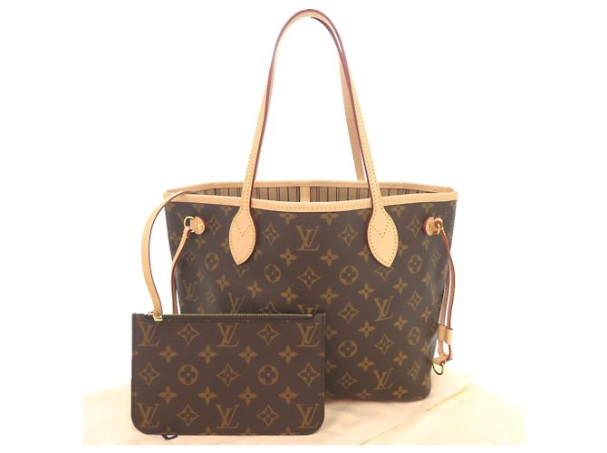 Louis Vuitton Neverfull PM Monogram Tote Bag Braun Monogramm - Ansicht 2