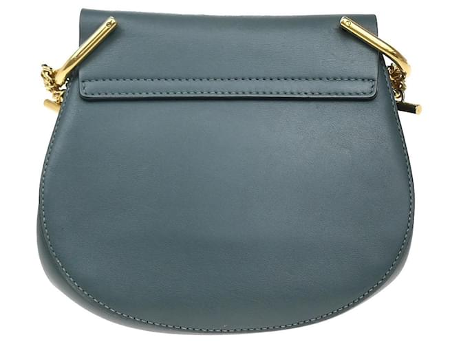 Chloé Chloe Drew in pelle e camoscio Small Blu - vista 2