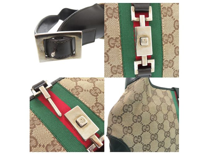 Sac à bandoulière Gucci Jackie Line Beige - vue 9