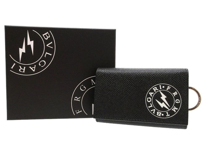Bulgari Bvlgari x Fragment Leather Keycase Black White - view 2