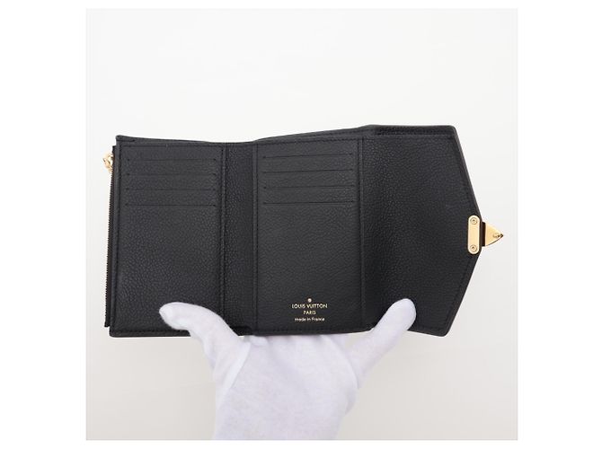 Louis Vuitton Monogramm Pallas Compact Tri-fold Geldbörse Schwarz - Ansicht 5