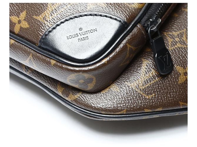 Bumbag Borsa a Spalla Christopher Monogram Macassar di Louis Vuitton Marrone - vista 6