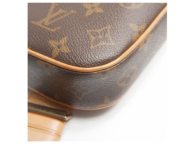 Borsa a Spalla Pochette Ganju Monogramma Louis Vuitton Marrone - vista 7