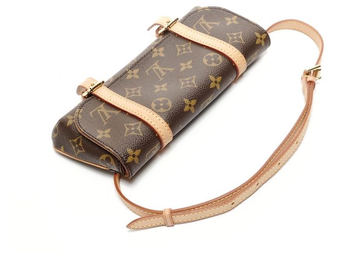 Borsa a Spalla Pochette Marel Monogram di Louis Vuitton 2005 Marrone - vista 9