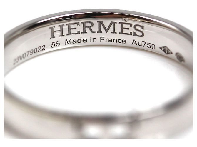 Ring Hermès Bague Hercule en Or Blanc 18K Hermes Doré - vue 5