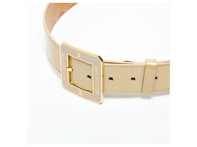 Louis Vuitton 2010 Monogram Gürtel aus Lackleder Braun - Ansicht 3