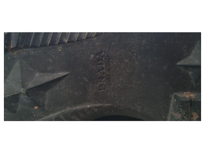Prada Vintage Leder Stiefeletten 41 Schwarz - Ansicht 14