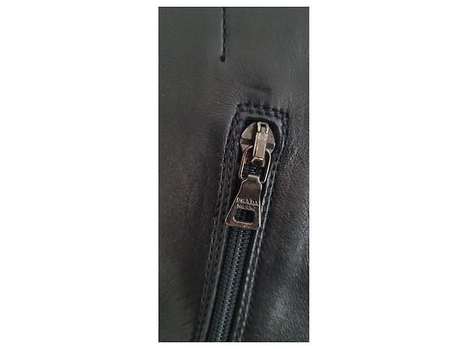 Prada Vintage Leder Stiefeletten 41 Schwarz - Ansicht 3
