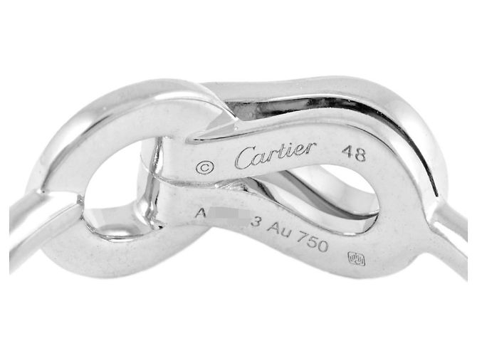 Anello Agraffe Cartier in oro bianco 18K - vista 4
