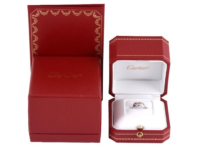 Anello Agraffe Cartier in oro bianco 18K - vista 7