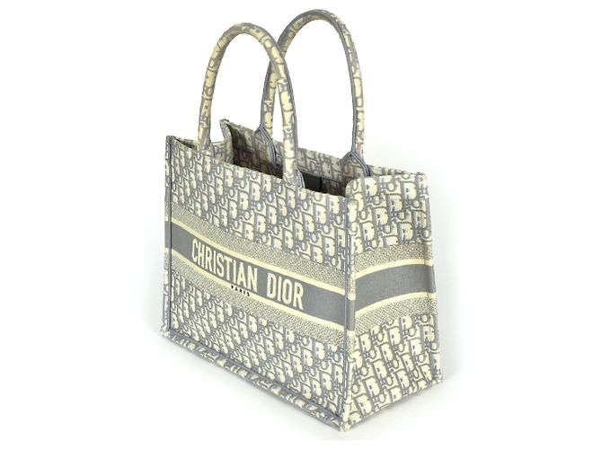 Borsa libro Dior Oblique ricamata Christian Dior Marrone - vista 2