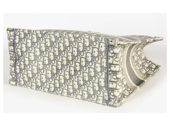 Borsa libro Dior Oblique ricamata Christian Dior Marrone - vista 4