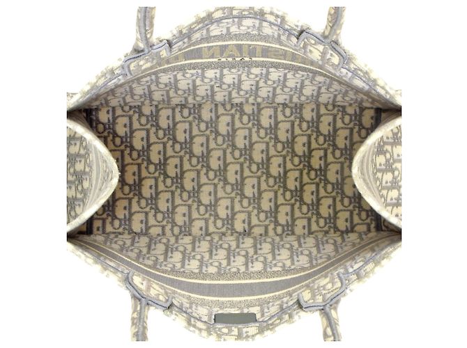 Borsa libro Dior Oblique ricamata Christian Dior Marrone - vista 5