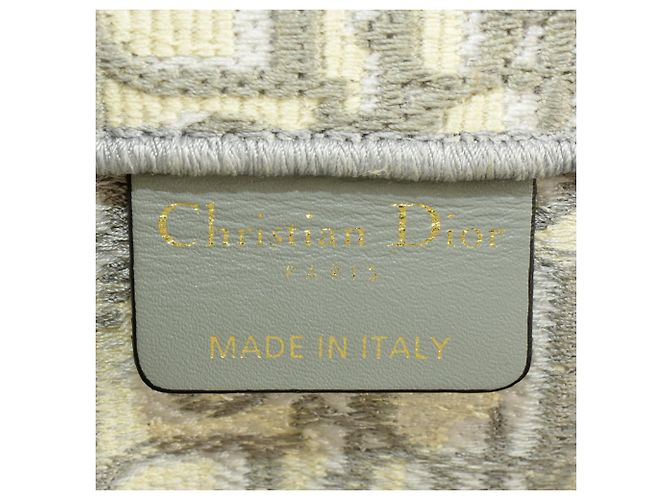 Borsa libro Dior Oblique ricamata Christian Dior Marrone - vista 6