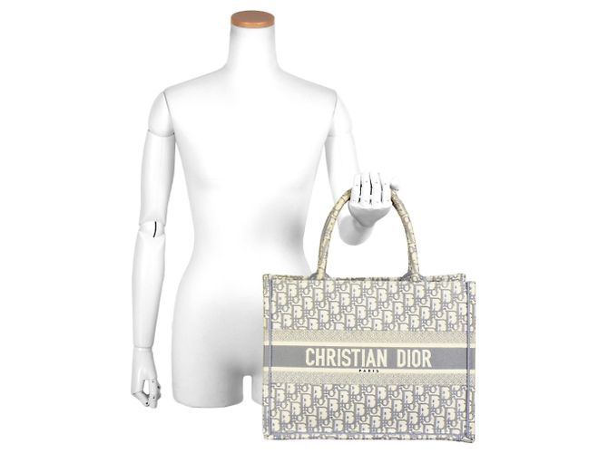 Borsa libro Dior Oblique ricamata Christian Dior Marrone - vista 7